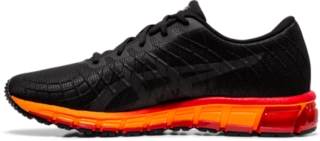 Men s GEL QUANTUM 180 4 Black Classic Red Sportstyle Shoes ASICS