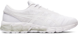 asics all white