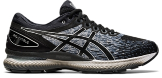 black asics mens running shoes