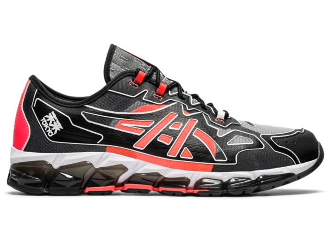 Men s GEL QUANTUM 360 6 Black Sunrise Red Sportstyle ASICS