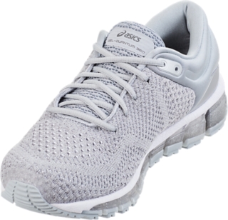 Women s GEL Quantum 360 Knit Silver Dark Grey Running Shoes