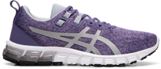 purple asics running shoes 