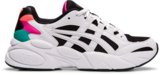 black and white womens asics shoes