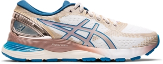 GEL NIMBUS 21 Women White Violet Blush Women s Running Shoes ASICS United States