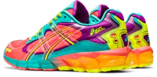 colorful asics running shoes