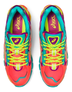 GEL KAYANO 5 KZN Women Flash Coral Safety Yellow Women s Sportstyle Shoes ASICS United States