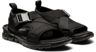 UNISEX GEL QUANTUM 90 SD Black Black Sandals Slides ASICS