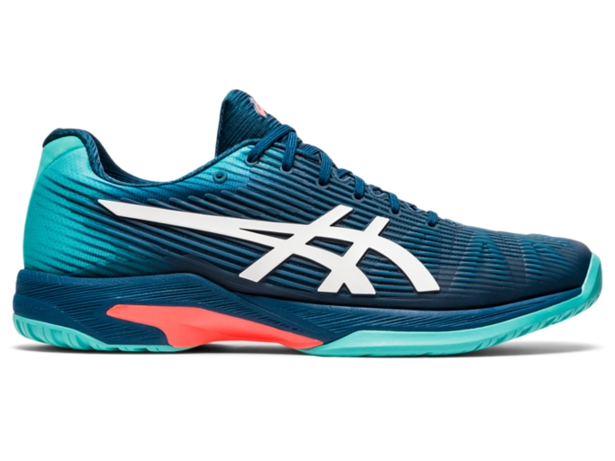 ASICS Solution Speed FF 2 'Steel Blue Hazard Green' 1041A182-402