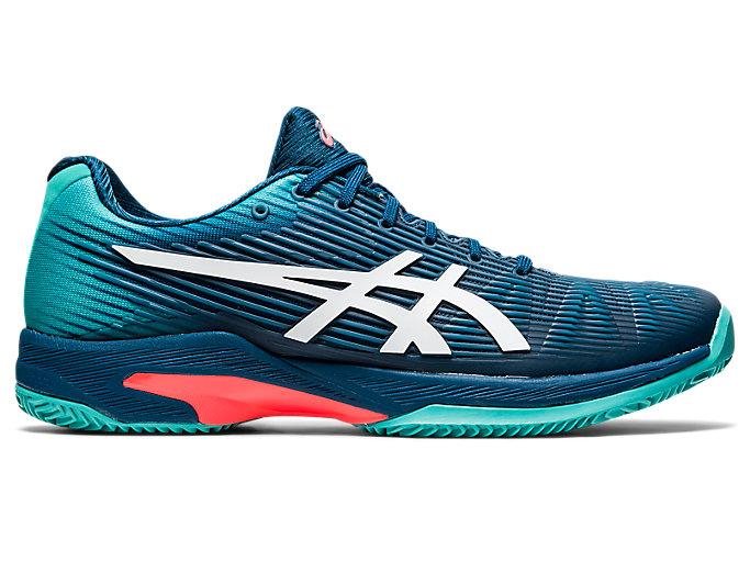 Men's SOLUTION SPEED FF Clay | Mako Blue/White | Tennis Shoes | ASICS