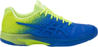 Men's Solution Speed FF L.E | Imperial/Flash Yellow | Tennis Shoes | ASICS