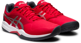 Men s GEL GAME 7 Classic Red Pure Silver Tennis Shoes ASICS