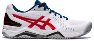 Men's GEL-Challenger 12 Clay | White/Classic Red | Tennis Shoes | ASICS