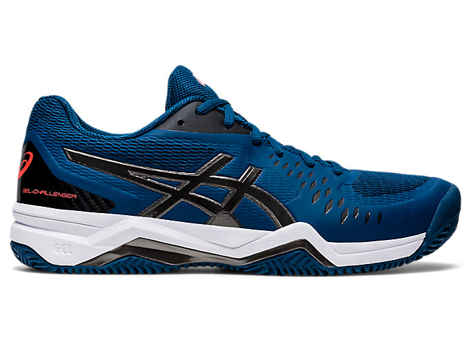 Image 1 of 7 of Men's Mako Blue/Gunmetal GEL-CHALLENGER™ 12 CLAY Chaussures de Tennis pour Hommes
