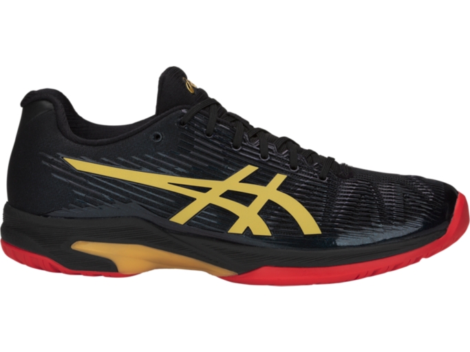 Solution Speed FF L.E Men Black Rich Gold Men s Tennis Shoes ASICS United States