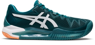 Men\'s GEL-RESOLUTION 8 CLAY | Velvet Pine/White | Tennis Shoes | ASICS