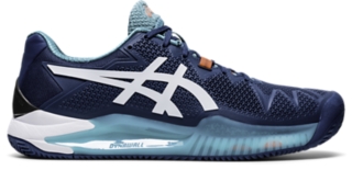 blue asics tennis shoes