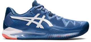 Men's GEL-RESOLUTION 8 (HERRINGBONE) | Blue Harmony/White | Tennis ...