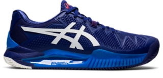 Men's GEL-RESOLUTION 8 CLAY | Dive Blue/White Tenis | ASICS