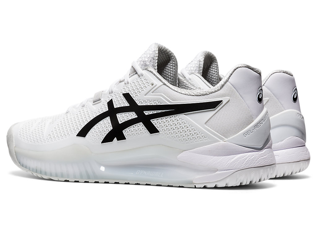 Mens Trainers Asics Trainers for Men Asics Gel-resolution 8 Tennis Shoe in White Black Save 24% Black 