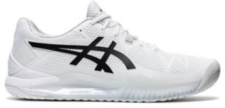 Men's GEL-Resolution 8 | White/Black | Tennis Shoes | ASICS