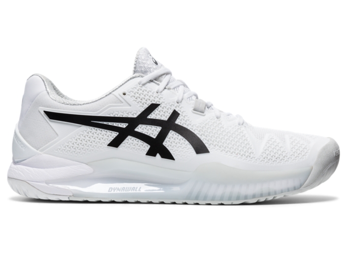 GEL Resolution 8 Men White Black Men s Tennis Shoes ASICS United States