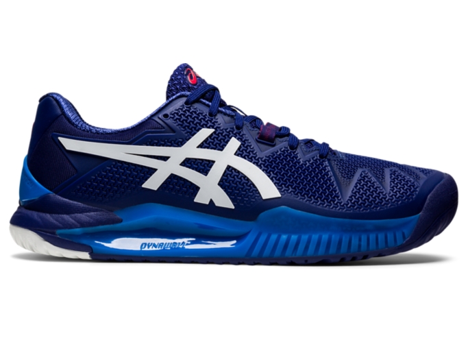 Men's GEL-Resolution 8 | Dive Blue/White | Tennis Shoes | ASICS