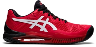 Men's GEL-Resolution 8 | Electric Red/White | Tennis Shoes | ASICS