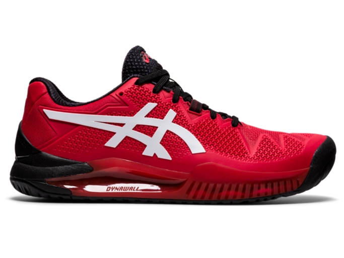 Men's GEL-Resolution 8 | Electric Red/White | Tennis Shoes | ASICS