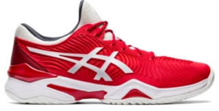 asics red and white