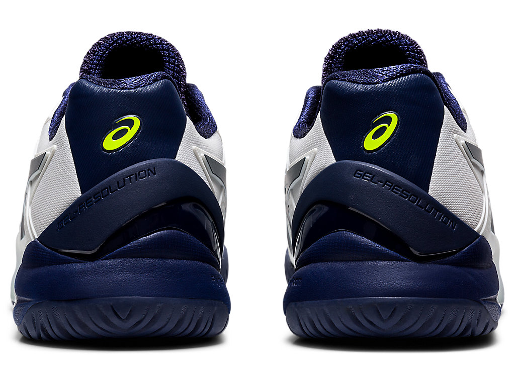 GEL-RESOLUTION 8 WIDE | Men | White/Peacoat | Tennis Shoes GEL-RESOLUTION 8 WIDE | Men | White/Peacoat | Tennis Shoes