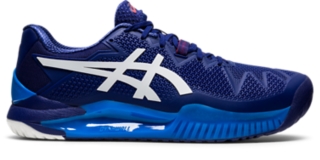 Men's GEL-RESOLUTION 8 WIDE | Dive Blue/White | Tennis Shoes | ASICS