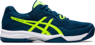 Men's GEL-PADEL PRO 4 | MAKO BLUE/SAFETY YELLOW | Padel | ASICS