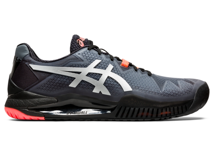 Men's GEL-RESOLUTION 8 L.E. | Black/Sunrise Red | Tennis Shoes | ASICS