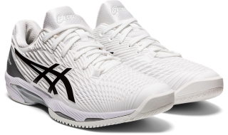 Men's SOLUTION SPEED FF 2 | White/Black | Tennis Shoes | ASICS