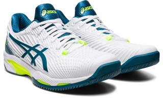 Men's SOLUTION SPEED FF 2 | White/Restful Teal | Tennis Shoes | ASICS