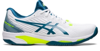 Men's SOLUTION SPEED FF 2 | White/Restful Teal | Tennis Shoes | ASICS