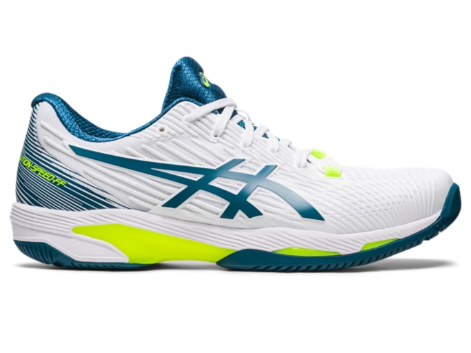 Men's SOLUTION SPEED FF 2 | White/Restful Teal | Tennis Shoes | ASICS