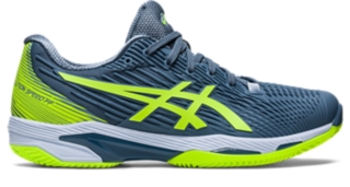 Men's SPEED FF CLAY Steel Blue/Hazard Green | Tennis Shoes | ASICS