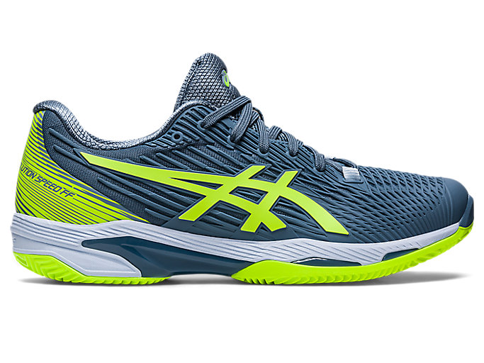 Image 1 of 7 of Men's Steel Blue/Hazard Green SOLUTION SPEED FF 2 CLAY Men's Tennis Shoes & Trainers