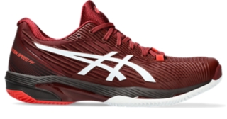 ASICS Men`s Gel-Resolution 9 Clay Tennis Shoe Antique Red and White