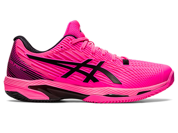 Image 1 of 7 of Men's Hot Pink/Black SOLUTION SPEED FF 2 CLAY Men's Tennis Shoes