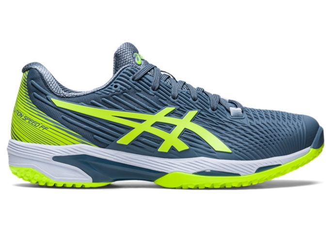 Men's SOLUTION SPEED FF 2 OC | Steel Blue/Hazard Green | Tennis Shoes |  ASICS