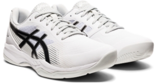 Men's 8 | White/Black | Tennis Shoes | ASICS