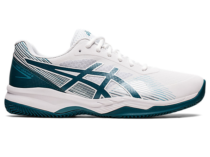 Image 1 of 7 of Homme White/Velvet Pine GEL-GAME 8 CLAY Chaussures de Tennis pour Hommes