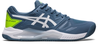 Men s GEL CHALLENGER 13 CLAY Steel Blue White Tennis ASICS