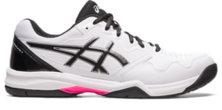 White and cheap pink asics