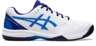 Men's GEL-DEDICATE 7 CLAY | White/Electric Blue | Tennis Shoes | ASICS