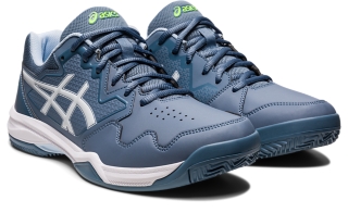 Men\'s GEL-DEDICATE CLAY | Steel | Shoes 7 | Tennis Blue/White ASICS