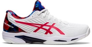 Men's SOLUTION SPEED FF 2 | White/Classic Red | Tennis Shoes | ASICS
