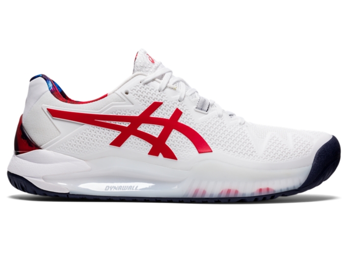 Men's GEL-RESOLUTION 8 L.E. | White/Classic Red | Tennis Shoes | ASICS